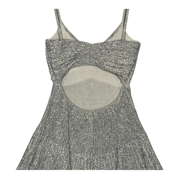 A.L.C. Aria Pleated Metallic Mini Dress. Sz: Small - Picture 7 of 10